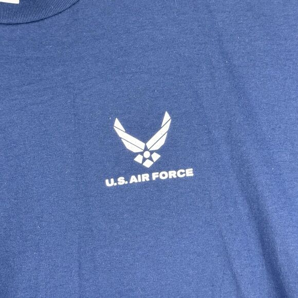 Vintage US Air Force T Shirt Men's XL Blue “No One Comes Close” - Picture 4 of 12